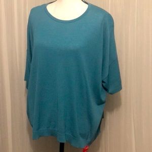Eileen Fisher Tencel Short Sleeve Sweater Top
